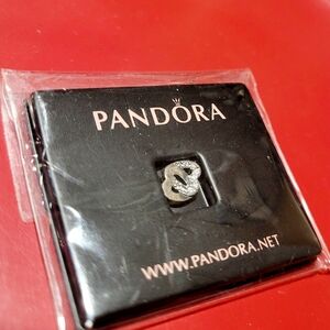 Pandora Silver Pave Interlocking Heart Charm - Silver